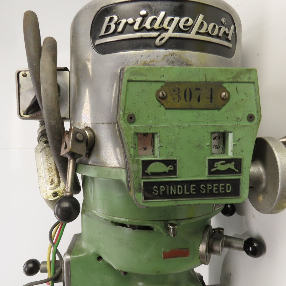 Bridgeport J221391 Vertical Knee Mill Belt Drive Spindle Head Assembly (No Motor