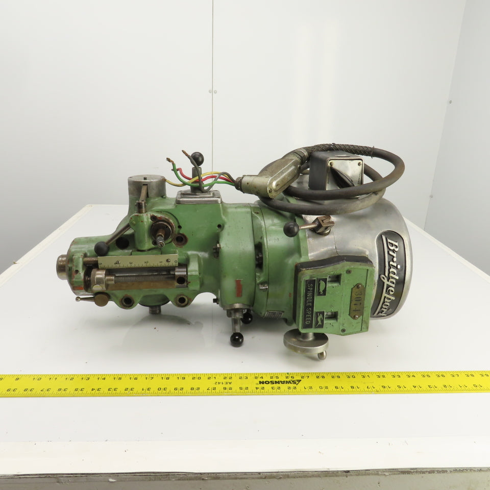 Bridgeport J221391 Vertical Knee Mill Belt Drive Spindle Head Assembly (No Motor