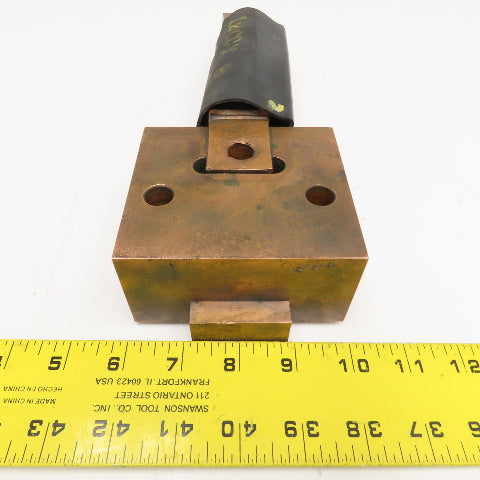 1200 x 8 Resistance Welding Copper Shunt Assembly Mounting Block