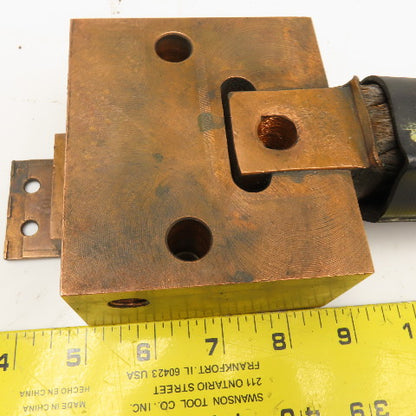 1200 x 8 Resistance Welding Copper Shunt Assembly Mounting Block