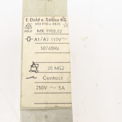 Dold MK 9908.82 Minitimer 1.5-30s Timing Relay 110V