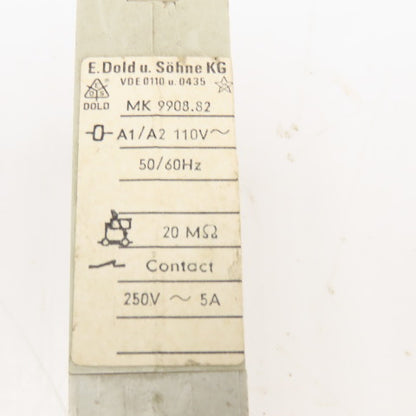Dold MK 9908.82 Minitimer 1.5-30s Timing Relay 110V