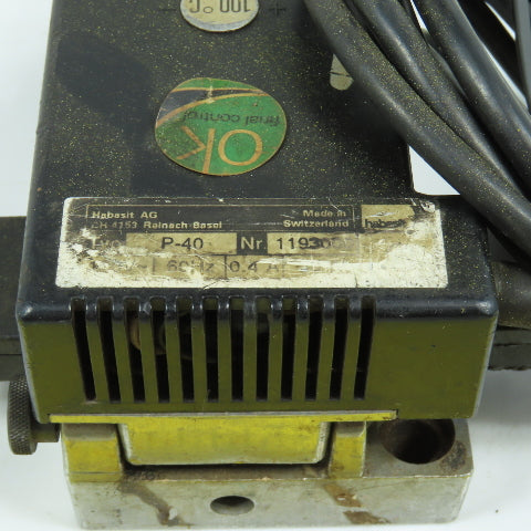 Habasit P-40 120V Hot Press Belt Welder Splicer 100°C 0.4A Single Phase Tested
