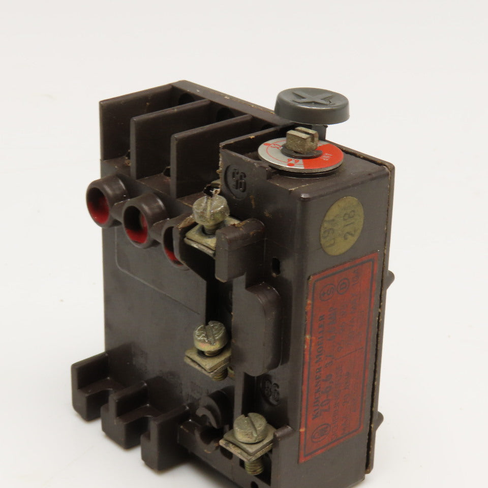 Klockner Moeller Z0-6.6 3.7-6.6A Trip Overload Relay 20Amp Max