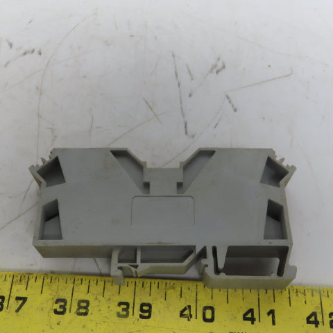 Wago 285-601 POWER CAGE CLAMP Gray Feedthrough Terminal Block 2 Conductor 2 AWG