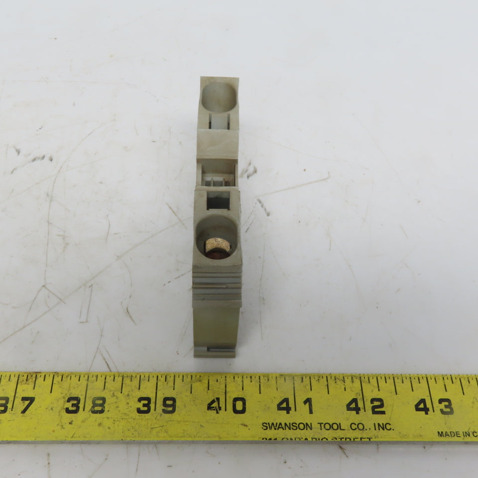 Wago 285-601 POWER CAGE CLAMP Gray Feedthrough Terminal Block 2 Conductor 2 AWG