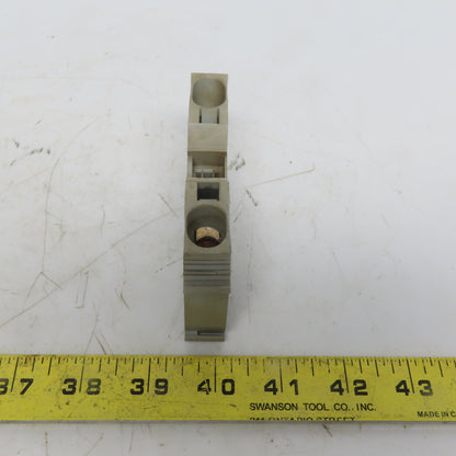 Wago 285-601 POWER CAGE CLAMP Gray Feedthrough Terminal Block 2 Conductor 2 AWG