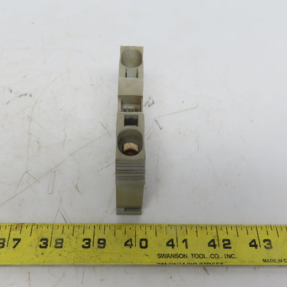 Wago 285-601 POWER CAGE CLAMP Gray Feedthrough Terminal Block 2 Conductor 2 AWG