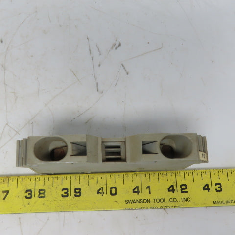 Wago 285-601 POWER CAGE CLAMP Gray Feedthrough Terminal Block 2 Conductor 2 AWG