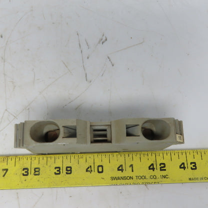 Wago 285-601 POWER CAGE CLAMP Gray Feedthrough Terminal Block 2 Conductor 2 AWG