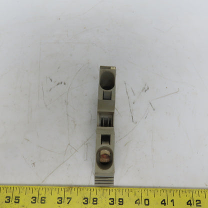 Wago 285-601 POWER CAGE CLAMP Gray Feedthrough Terminal Block 2 Conductor 2 AWG