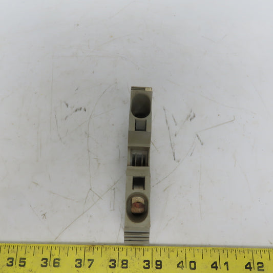 Wago 285-601 POWER CAGE CLAMP Gray Feedthrough Terminal Block 2 Conductor 2 AWG