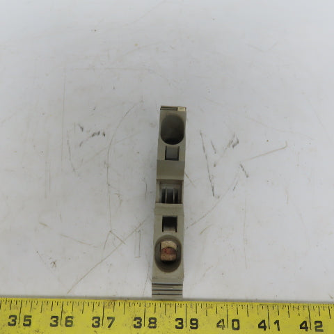 Wago 285-601 POWER CAGE CLAMP Gray Feedthrough Terminal Block 2 Conductor 2 AWG