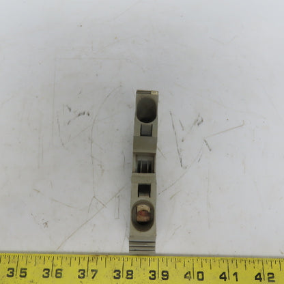Wago 285-601 POWER CAGE CLAMP Gray Feedthrough Terminal Block 2 Conductor 2 AWG