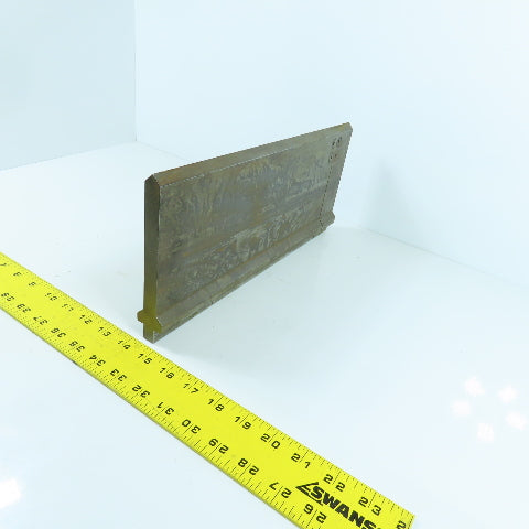 13-1/2" Press Brake 90° Forming Angle Die Block 1/2" Tang 5-1/2" High 5/8" Thick