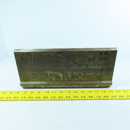 13-1/2" Press Brake 90° Forming Angle Die Block 1/2" Tang 5-1/2" High 5/8" Thick
