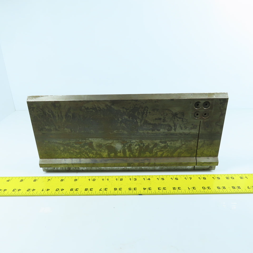 13-1/2" Press Brake 90° Forming Angle Die Block 1/2" Tang 5-1/2" High 5/8" Thick