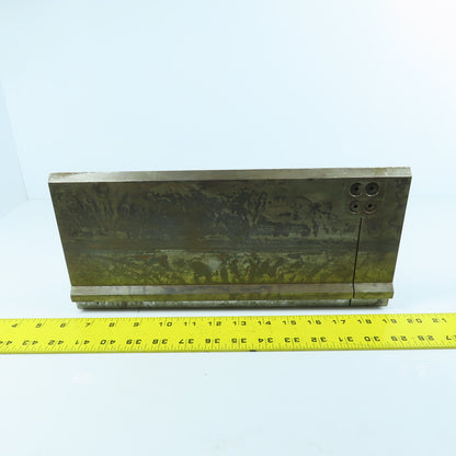 13-1/2" Press Brake 90° Forming Angle Die Block 1/2" Tang 5-1/2" High 5/8" Thick