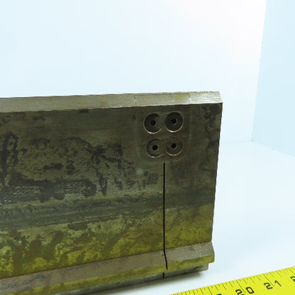 13-1/2" Press Brake 90° Forming Angle Die Block 1/2" Tang 5-1/2" High 5/8" Thick
