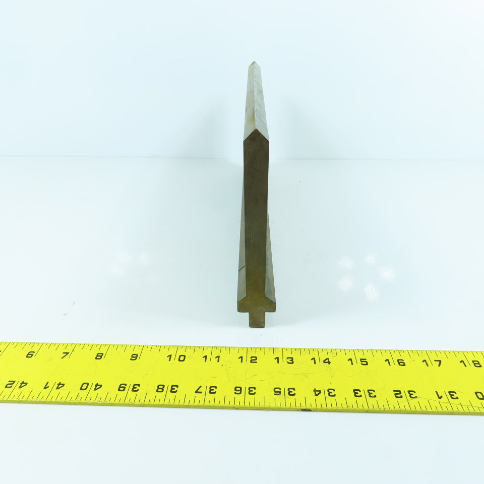 13-1/2" Press Brake 90° Forming Angle Die Block 1/2" Tang 5-1/2" High 5/8" Thick