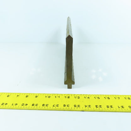 13-1/2" Press Brake 90° Forming Angle Die Block 1/2" Tang 5-1/2" High 5/8" Thick