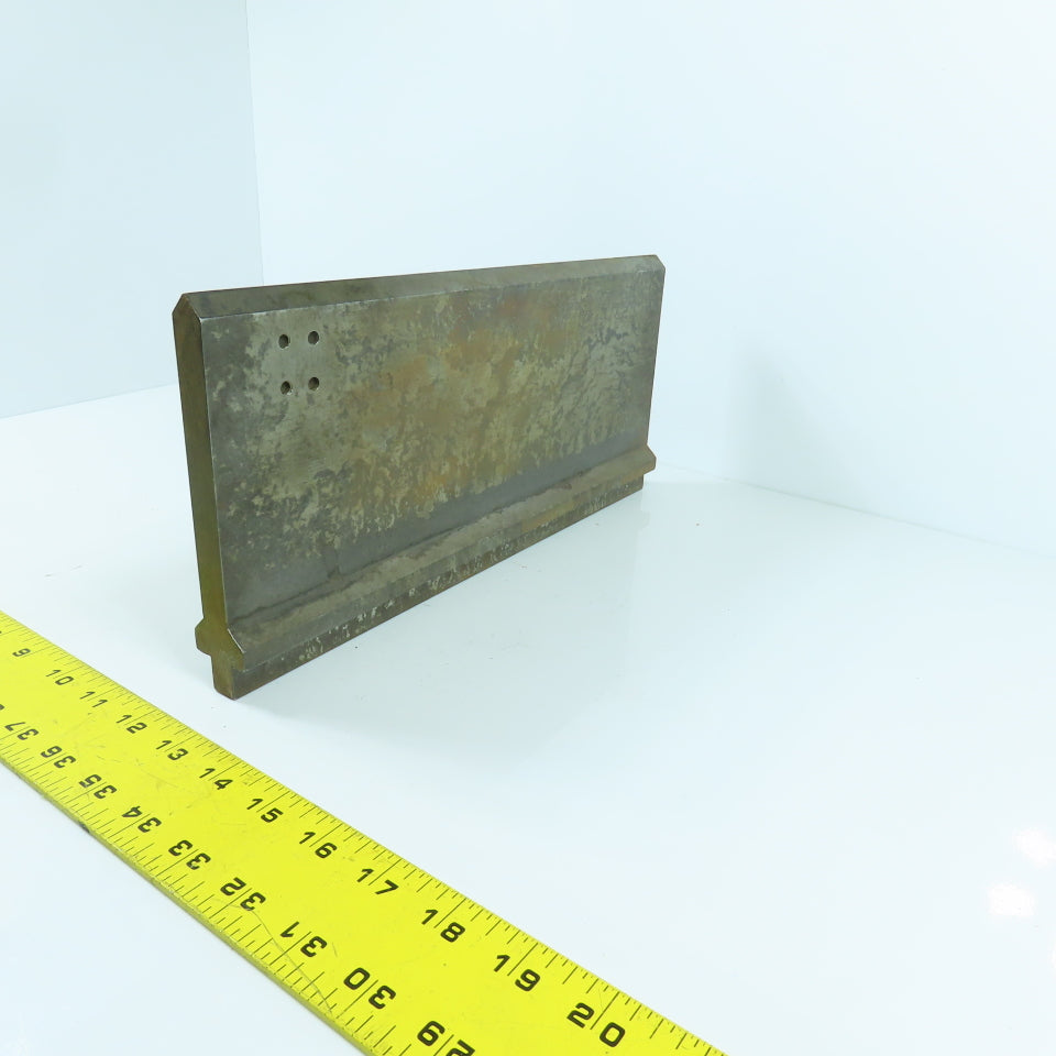 13-1/2" Press Brake 90° Forming Angle Die Block 1/2" Tang 5-1/2" High 5/8" Thick
