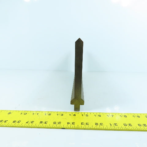 13-1/2" Press Brake 90° Forming Angle Die Block 1/2" Tang 5-1/2" High 5/8" Thick