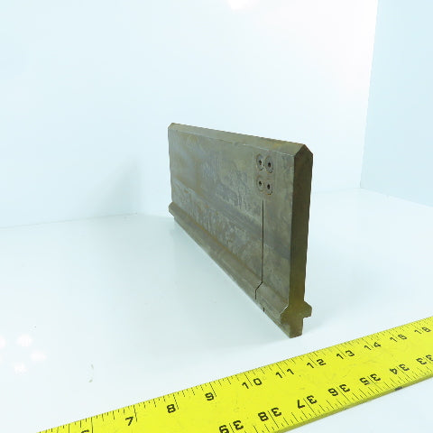 13-1/2" Press Brake 90° Forming Angle Die Block 1/2" Tang 5-1/2" High 5/8" Thick