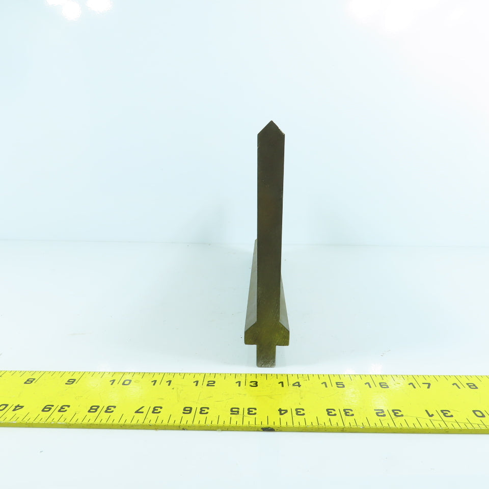 12" Press Brake 90° Forming Angle Die Block 1/2" Tang 5-1/2" High 5/8" Thick