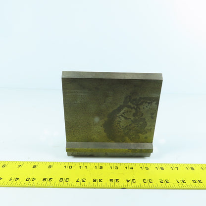 6" Press Brake 90° Forming Angle Die Block 1/2" Tang 5-1/2" High 5/8" Thick