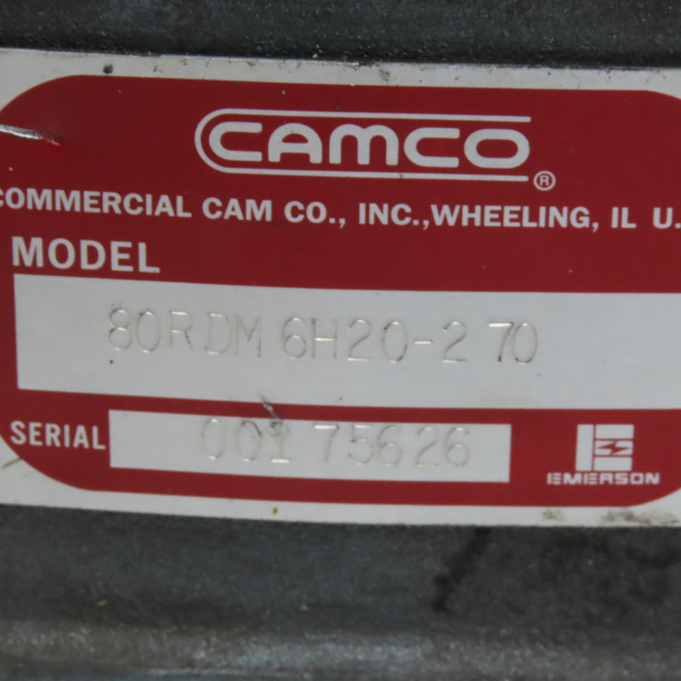 Camco 60:1RDM6H20-270 Rotary Indexer Drive Turn Table 90VDC 1Hp 60:1