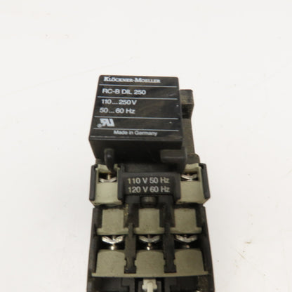 Klockner Moeller DIL0M 600V Contactor 22DILM Aux. Z00-2.4 Overload 1.6-2.6A Trip