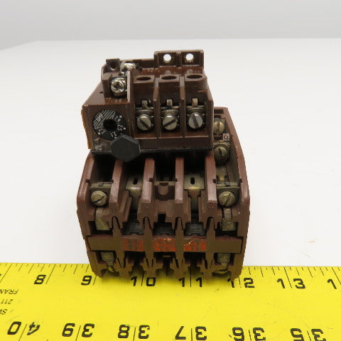 Klockner Moeller DIL 0-52/61 600V 7-1/2Hp 16A Contactor 110V Coil 1.9-3.7A Trip