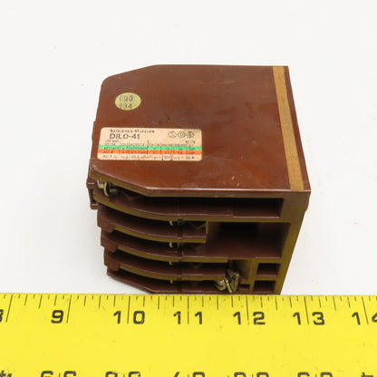 Klockner Moeller DIL0-41 600V 10Hp Contactor 110V Coil