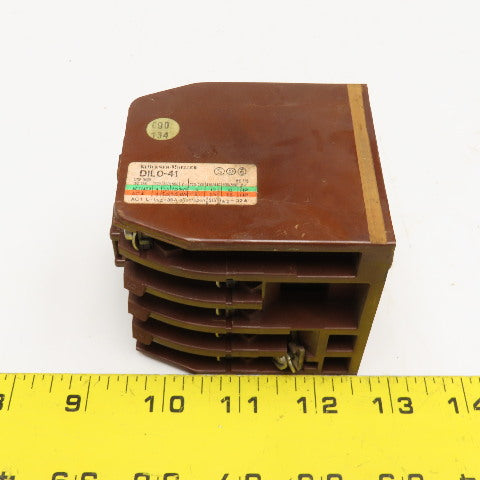 Klockner Moeller DIL0-41 600V 10Hp Contactor 110V Coil