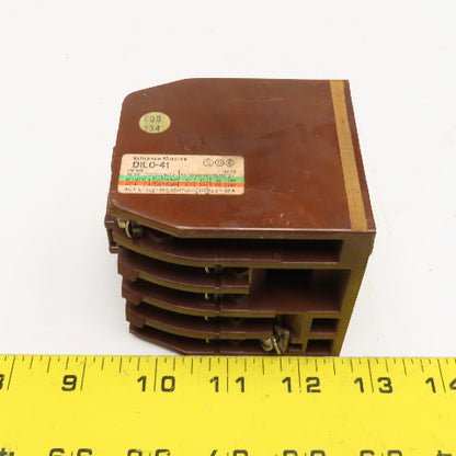 Klockner Moeller DIL0-41 600V 10Hp Contactor 110V Coil
