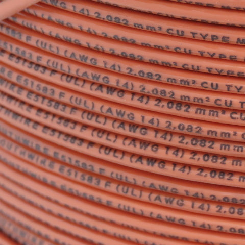South Wire Orange 14AGW 600V Stranded Wire 600' Spool MTW or THWN or THHN