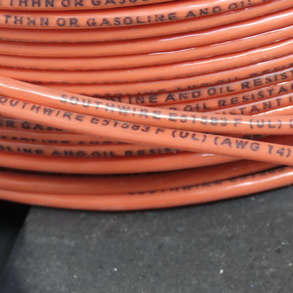 South Wire Orange 14AGW 600V Stranded Wire 600' Spool MTW or THWN or THHN