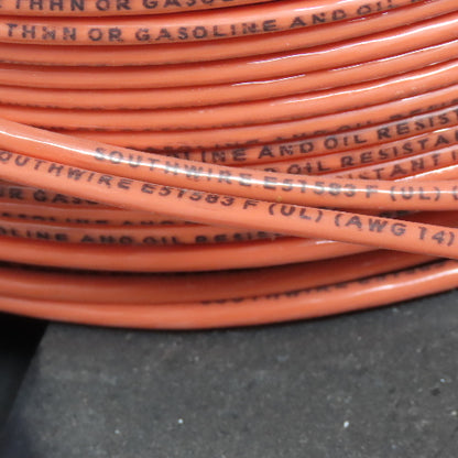 South Wire Orange 14AGW 600V Stranded Wire 600' Spool MTW or THWN or THHN