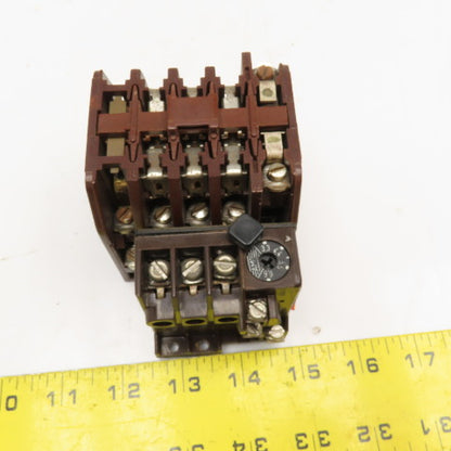 Klockner Moeller DIL0-41-NA 600V Contactor 110V Coil Z0-6.6-CNA 3.3-6.6A Trip