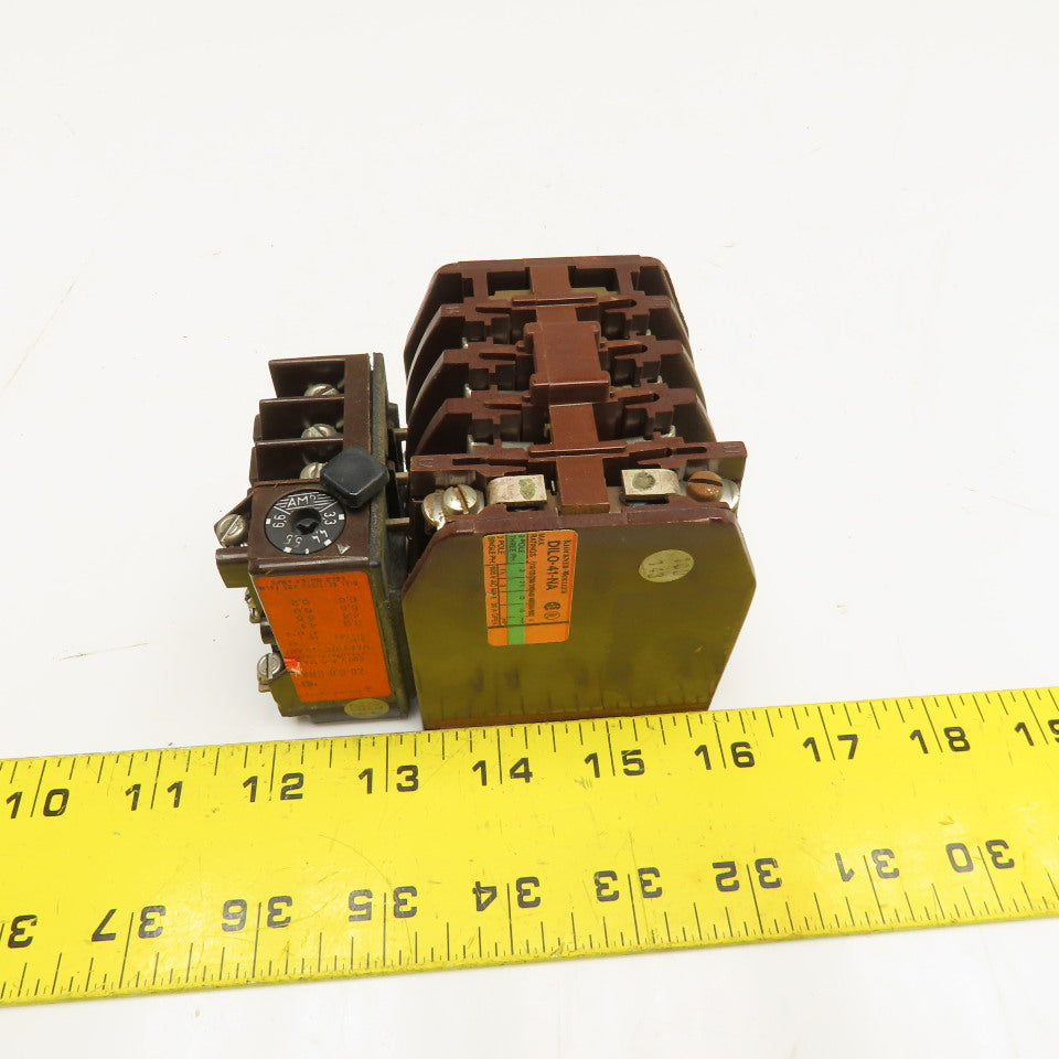 Klockner Moeller DIL0-41-NA 600V Contactor 110V Coil Z0-6.6-CNA 3.3-6.6A Trip