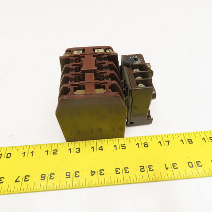 Klockner Moeller DIL0-41-NA 600V Contactor 110V Coil Z0-6.6-CNA 3.3-6.6A Trip