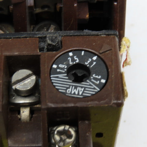 Klockner Moeller DIL0-41 600V 10Hp Contactor 110V Coil Z0-3.7-CNA 1.9-3.7A Trip