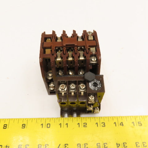 Klockner Moeller DIL0-41 600V Contactor 110V Coil Z0-2.1-CNA Overload 1.2-2.1A