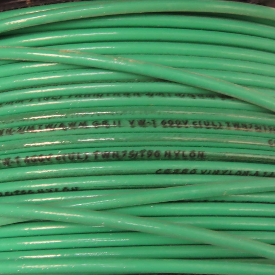 Cerro Vinylon Green 14AGW 600V Stranded Wire THWN / THHN (3) Spools 210' Total