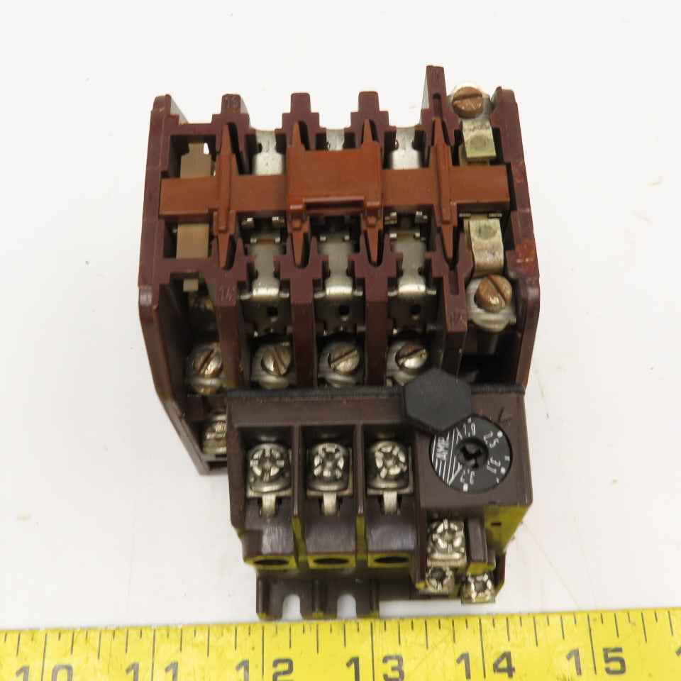 Klockner Moeller DIL0-41-NA 600V Contactor 110V Coil Z0-3.7 Overload 1.9-3.7A