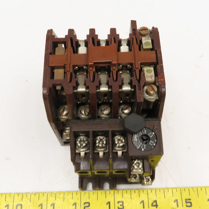 Klockner Moeller DIL0-41-NA 600V Contactor 110V Coil Z0-3.7 Overload 1.9-3.7A