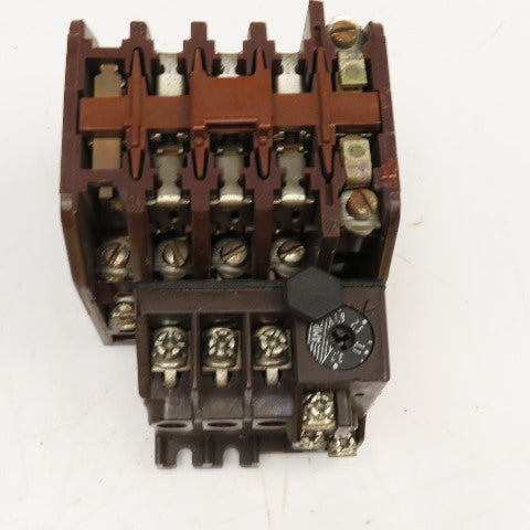 Klockner Moeller DIL0-41-NA 600V Contactor 110V Coil Z0-3.7 Overload 1.9-3.7A