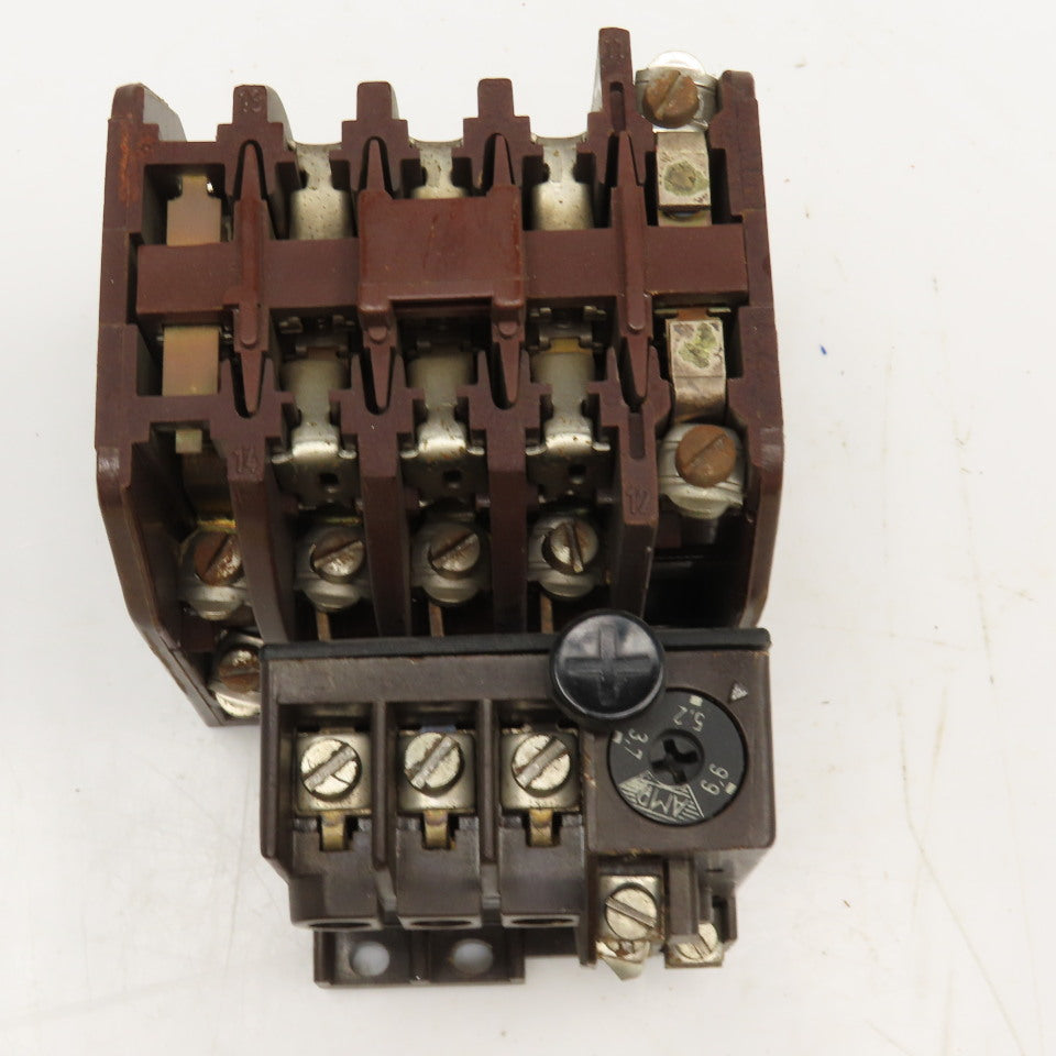 Klockner Moeller DIL0-41-NA 600V Contactor 110V Coil Z0-1.2 Overload 0.68-1.2A