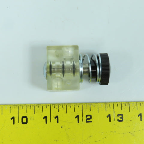 Bachman MA-32 1/8" NPT See-Thru Manual Valve With Spring